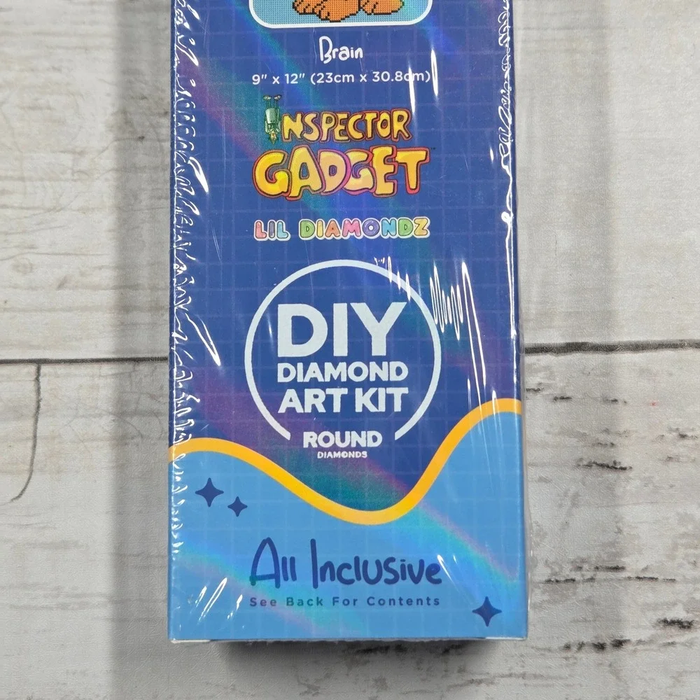 Diamond Art Club Inspector Gadget Brain Lil Diamondz DIY Art Kit Blue New